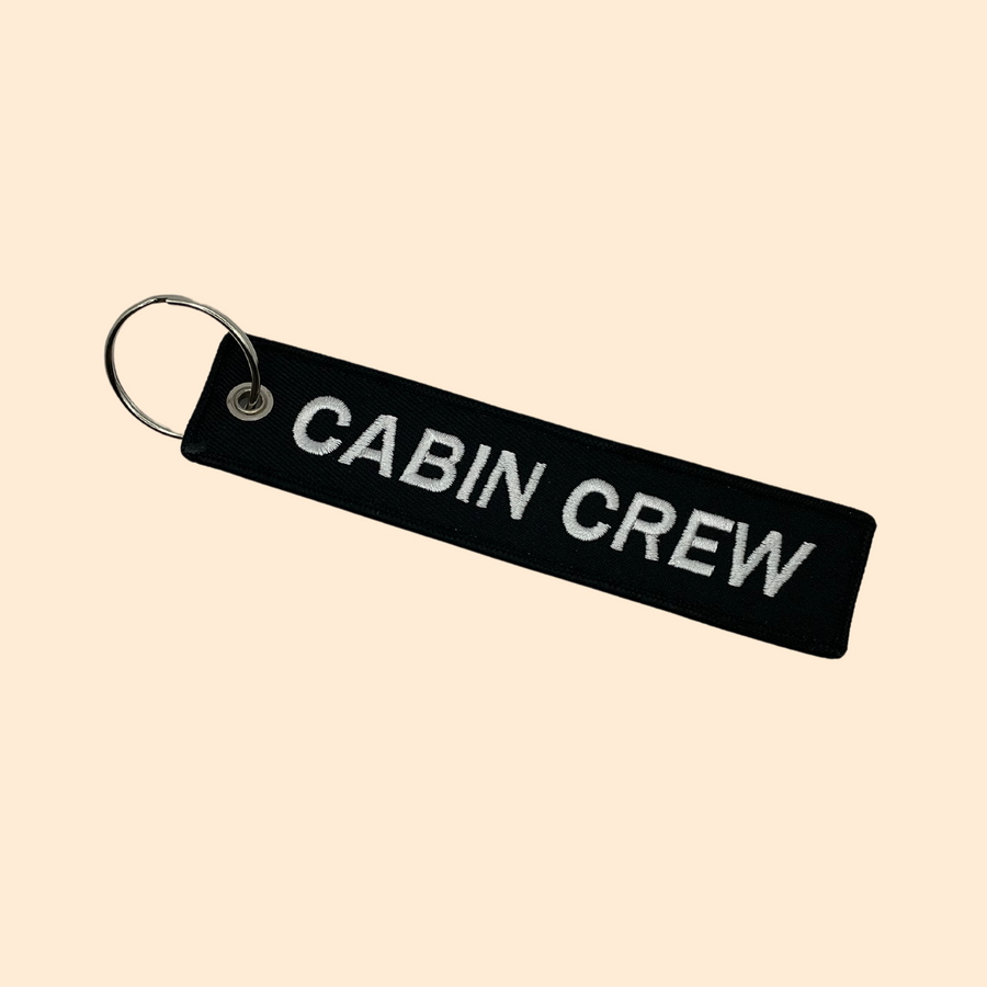 🔑🛫 Flame Keychain - Cabin Crew - White